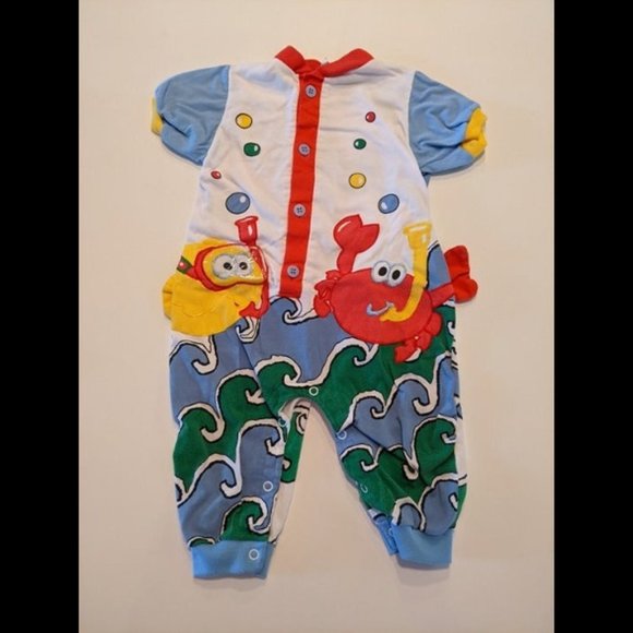 Vintage Fish and Crab Snorkel 18 month Outfit - Picture 1 of 6